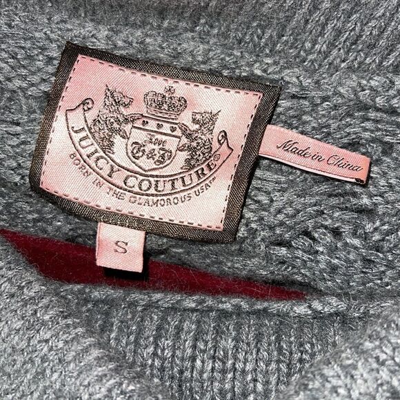 juicy couture Dress Womens Small Tunic Sweater Y2K Cowl Neck wool blend knit - Picture 8 of 9